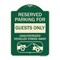 Signmission Reserved Parking for Guests Only Unauthorized Vehicles Towed Away With Tow Away Grap, G-1824-23100 A-DES-G-1824-23100 - alternate 1